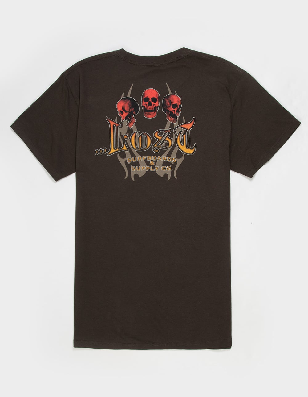 LOST Three Skulls Mens Tee - CHOCOLATE