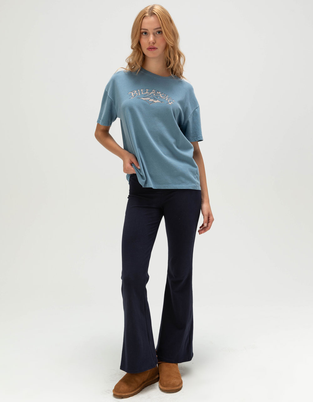 BILLABONG Australian Roots Womens Oversized Tee - BLUE