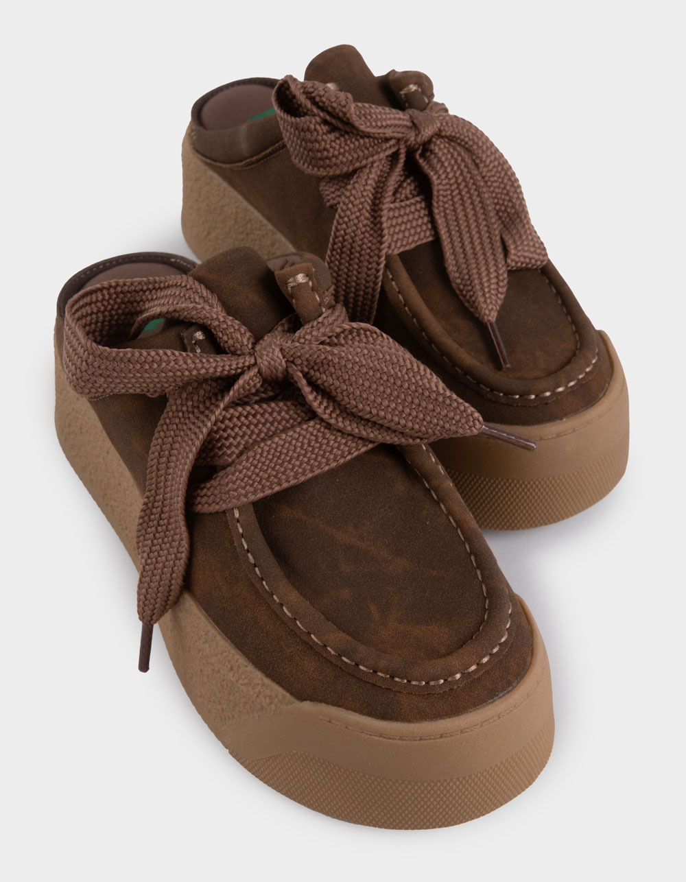 BC FOOTWEAR by Seychelles Evolution Womens Platform Mules - BROWN