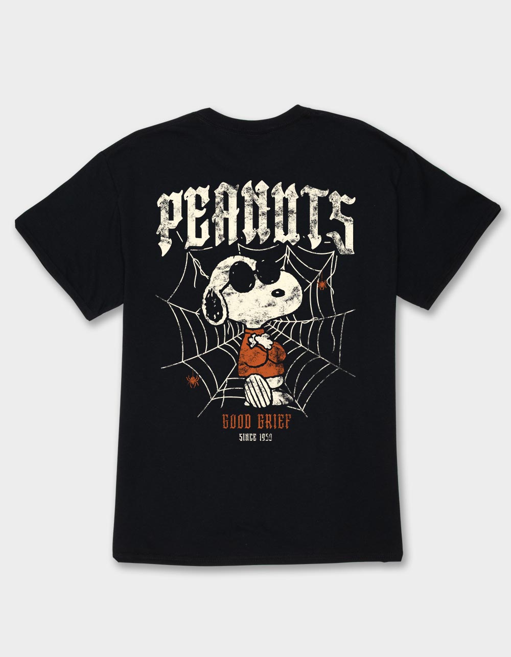 PEANUTS Joe Cool Web Unisex Tee - BLACK