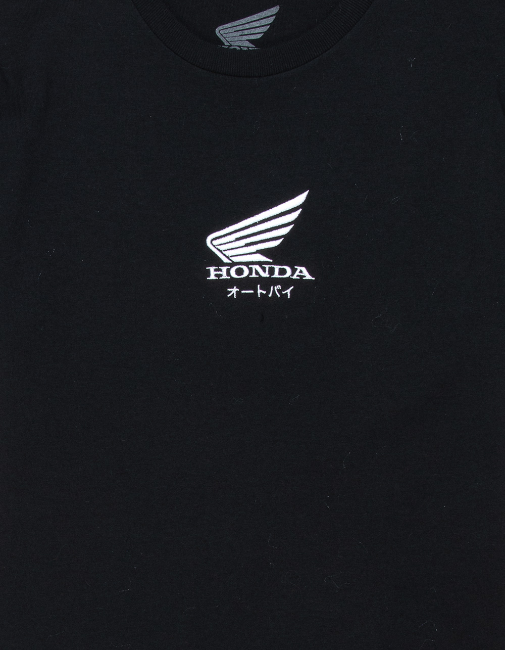 HONDA Embroidered Flair Boys Tee - BLACK