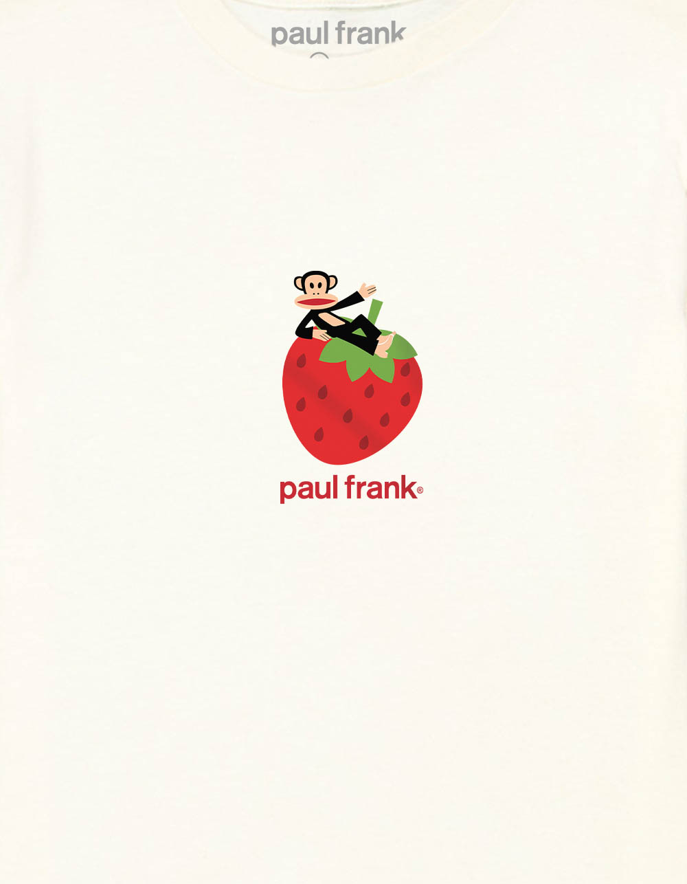 PAUL FRANK Strawberry Girls Tee - OFF WHITE
