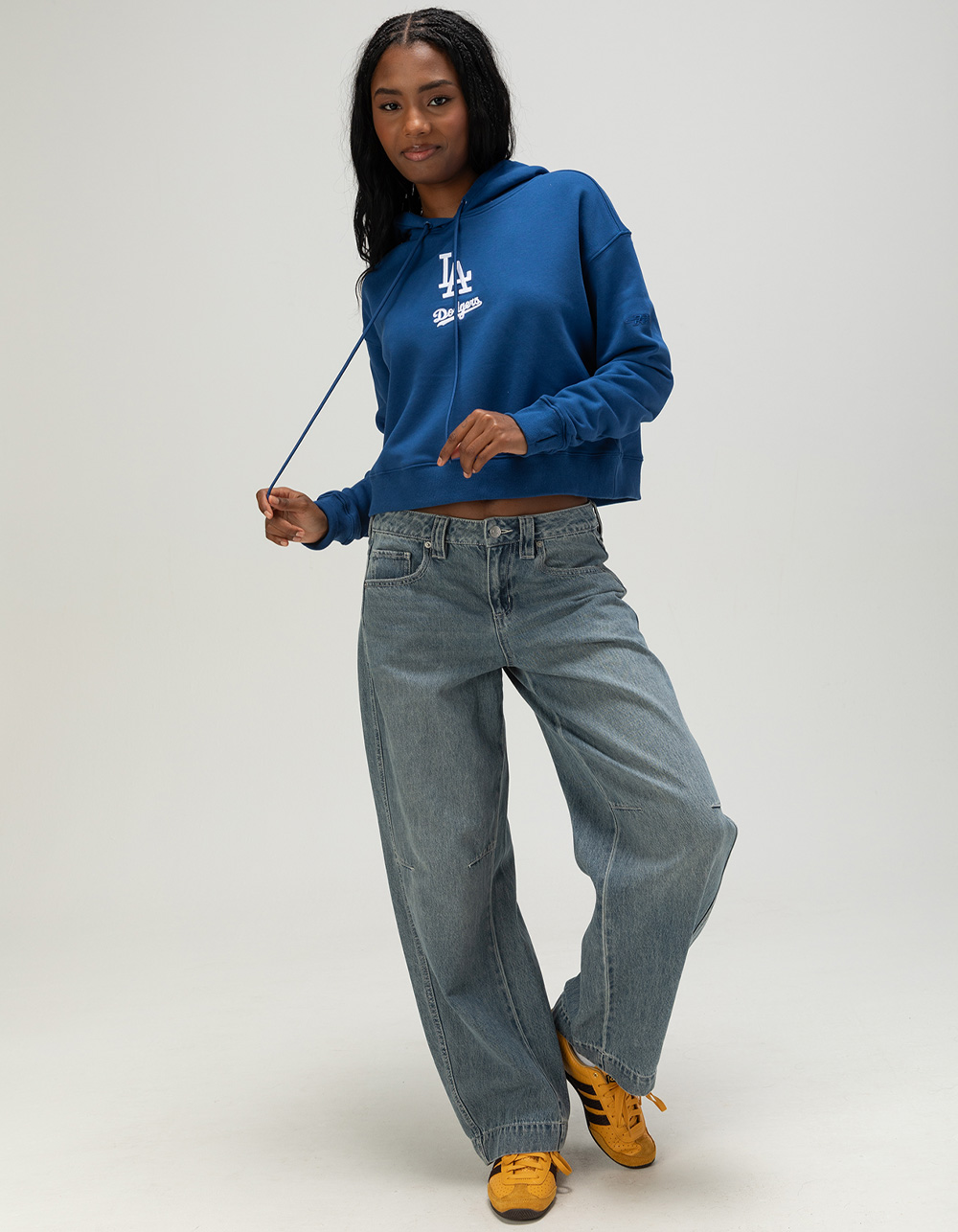 PRO STANDARD Los Angeles Dodgers Womens Hoodie - BLUE
