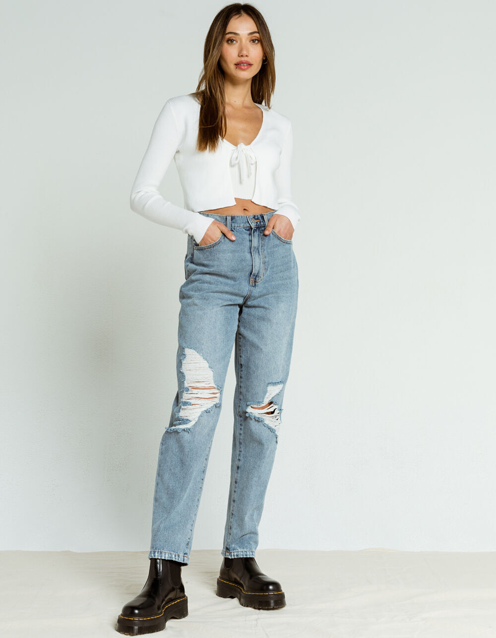 RSQ Destroyed 90s Womens Jeans - LIGHT WASH | Tillys