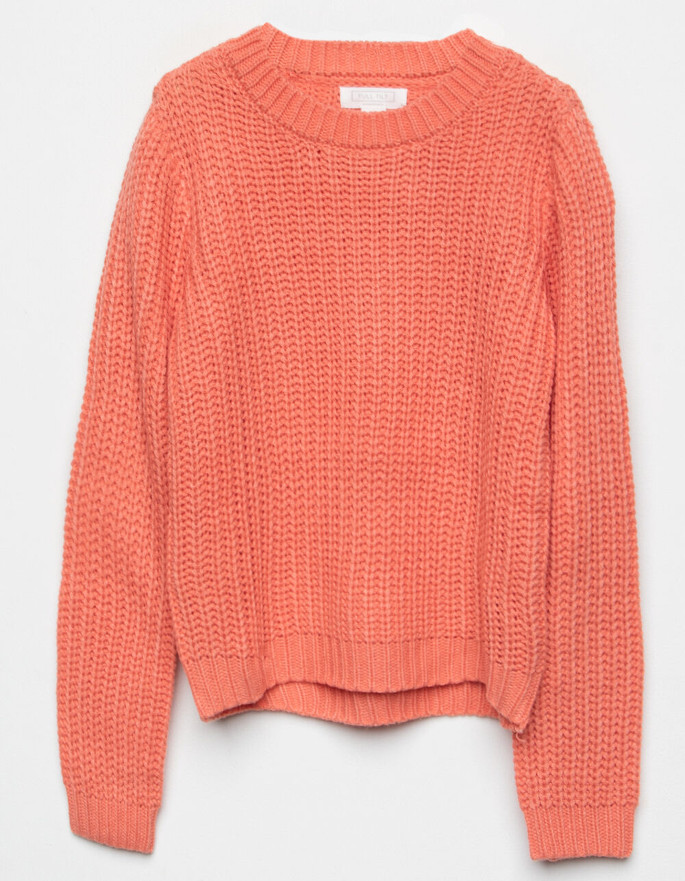 FULL TILT Essentials Girls Pullover Sweater CORAL Tillys