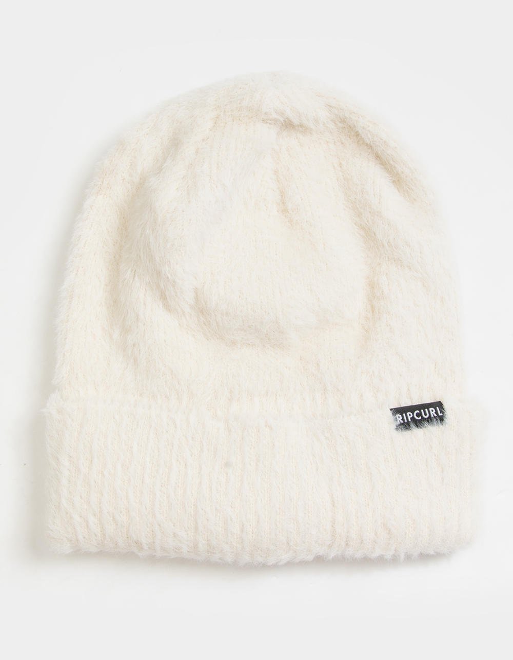 white fuzzy beanie