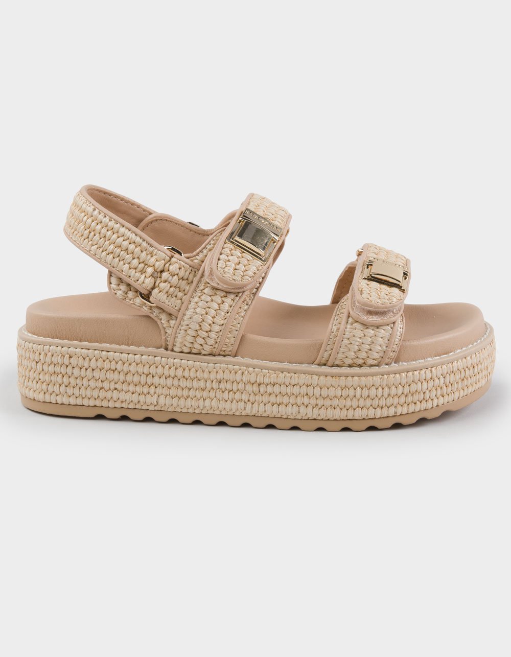 STEVE MADDEN Blaire Womens Platform Sandals - NATURAL