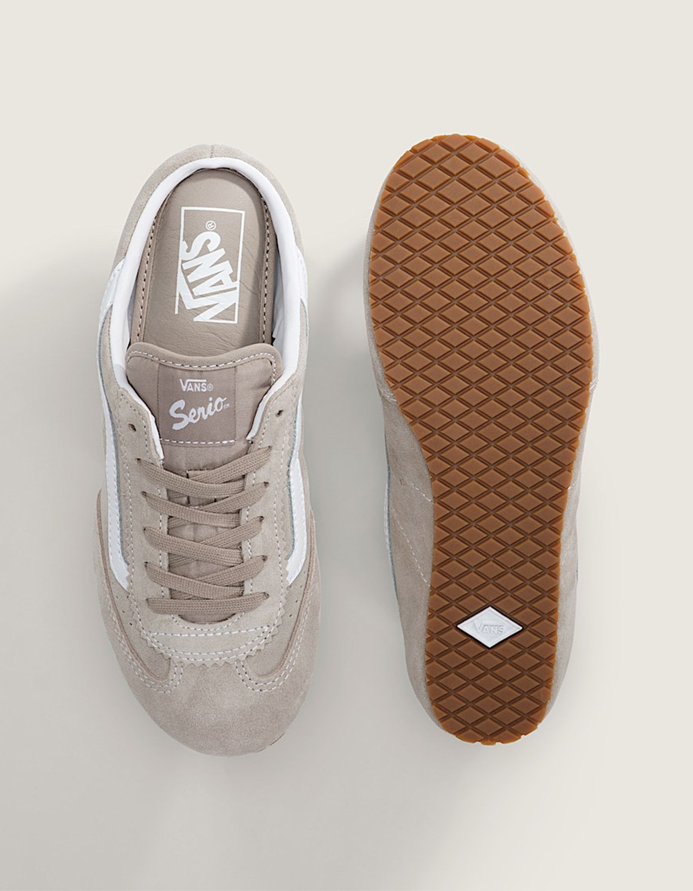 VANS Super Lowpro Womens Mules - TAUPE