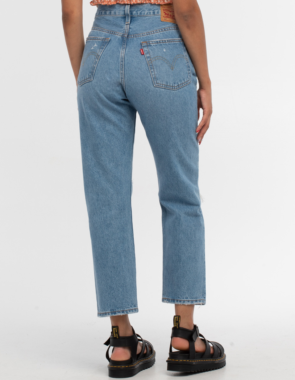 LEVI'S Womens 501 Crop Jeans - LIGHT DESTRUCT | Tillys