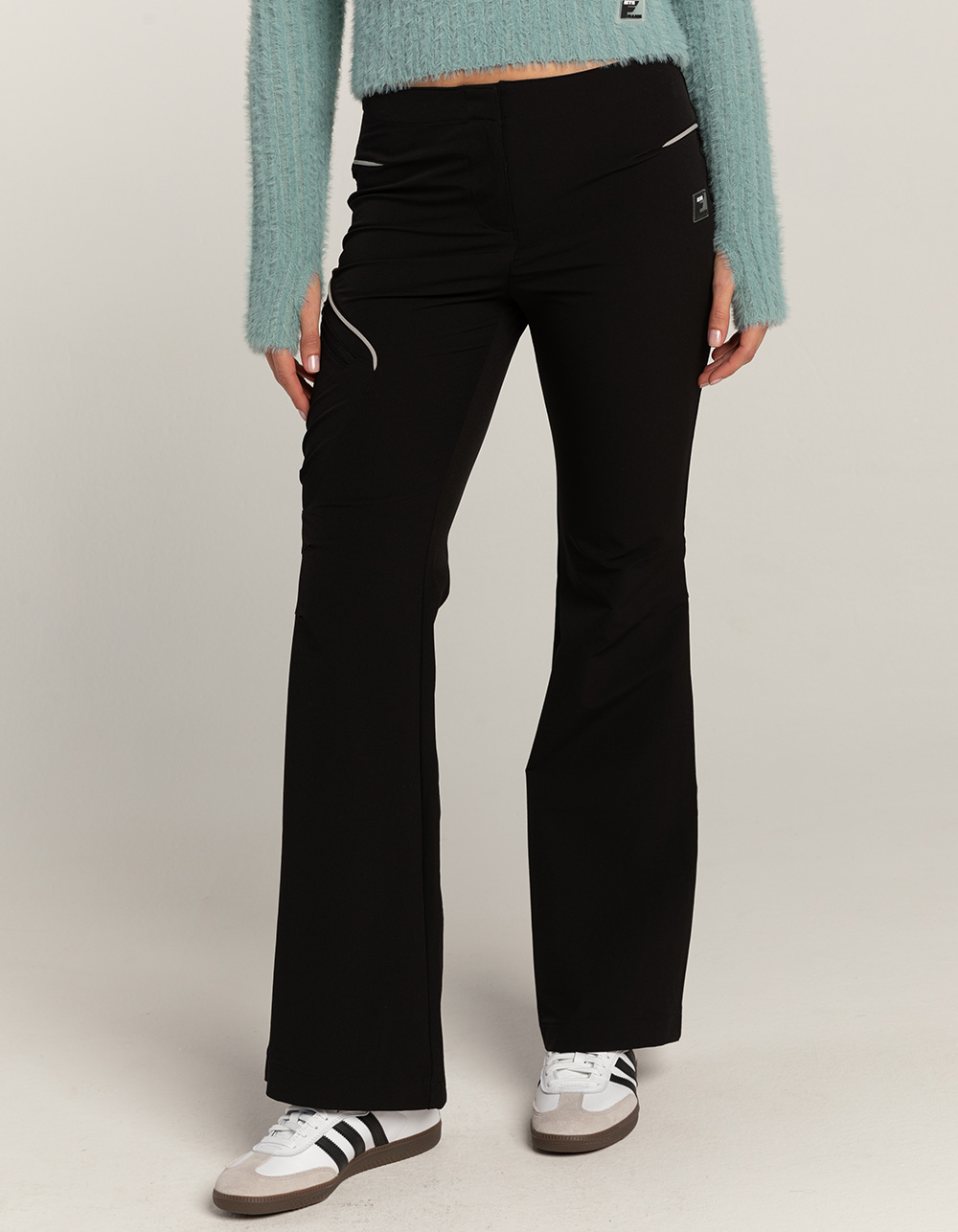 IETS FRANS Flared Ski Womens Pants - BLACK