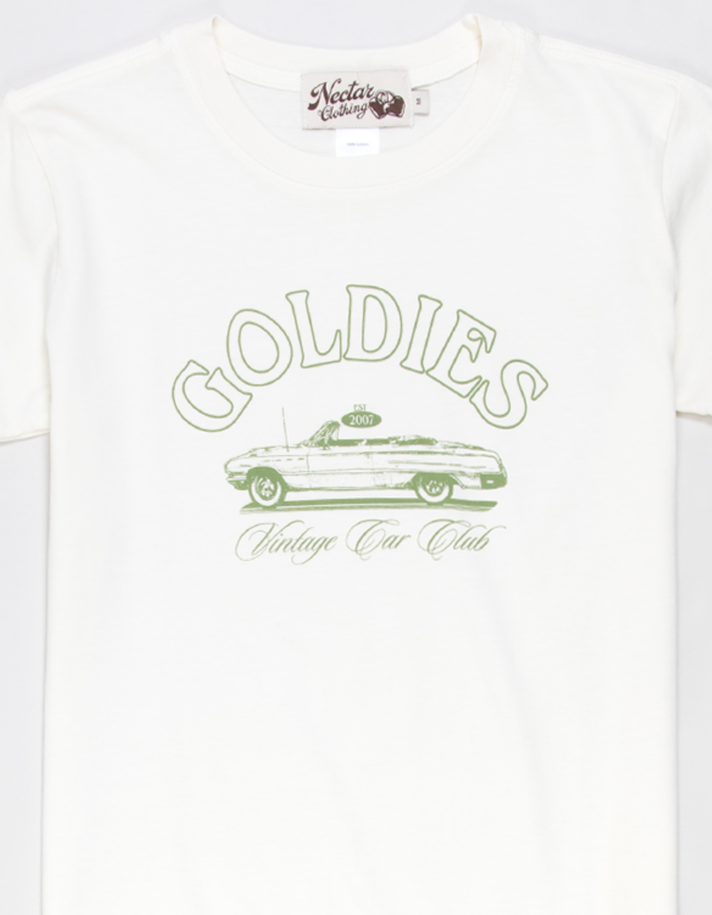 NECTAR CLOTHING Goldies Girls Boyfriend Tee - WHITE