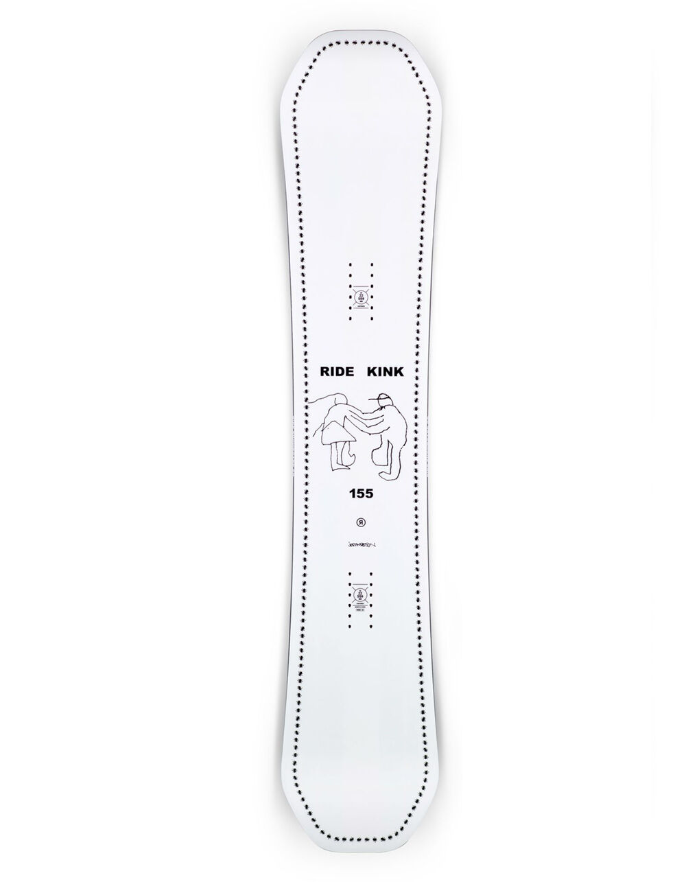 RIDE SNOWBOARDS Kink Wide Snowboard BLACK/WHITE Tillys