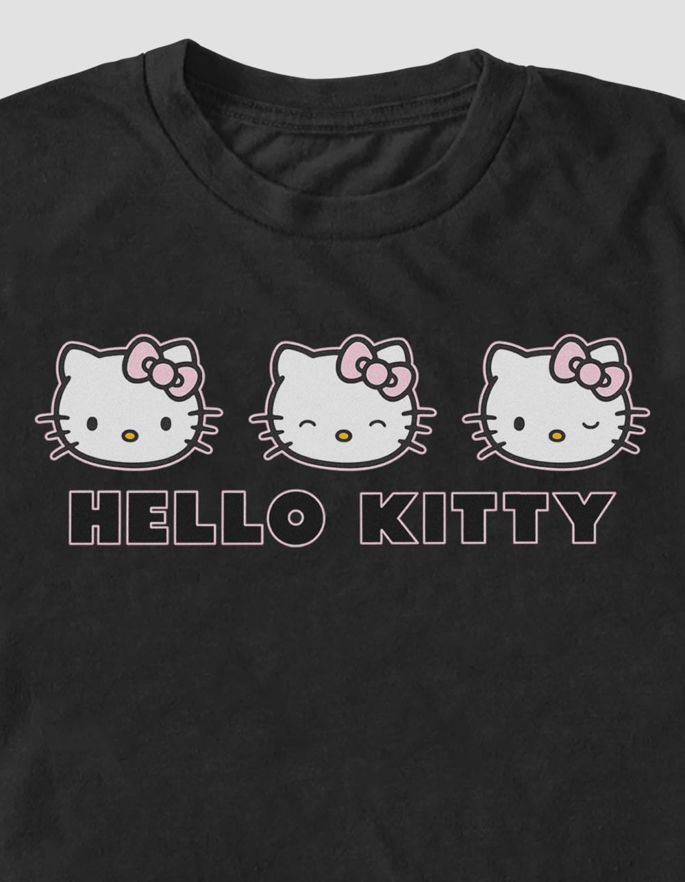 HELLO KITTY Expressions Unisex Tee - BLACK