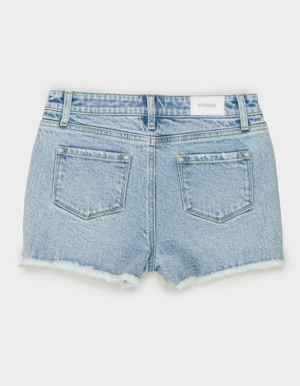 RSQ Girls Vintage High Rise Shorts - LIGHT WASH