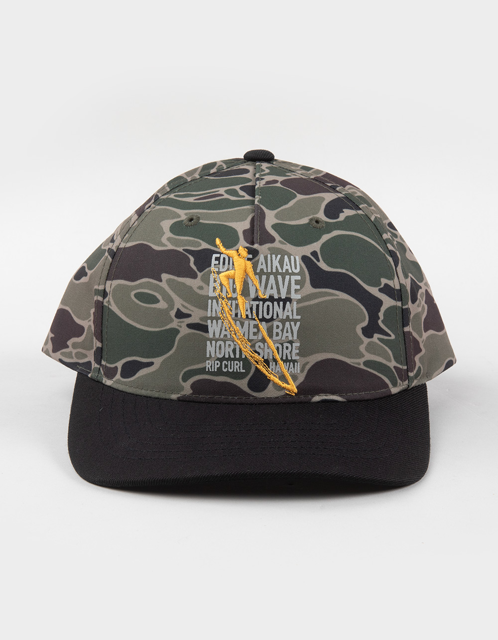 RIP CURL Eddie Would Go Snapback Hat - CAMO GREEN