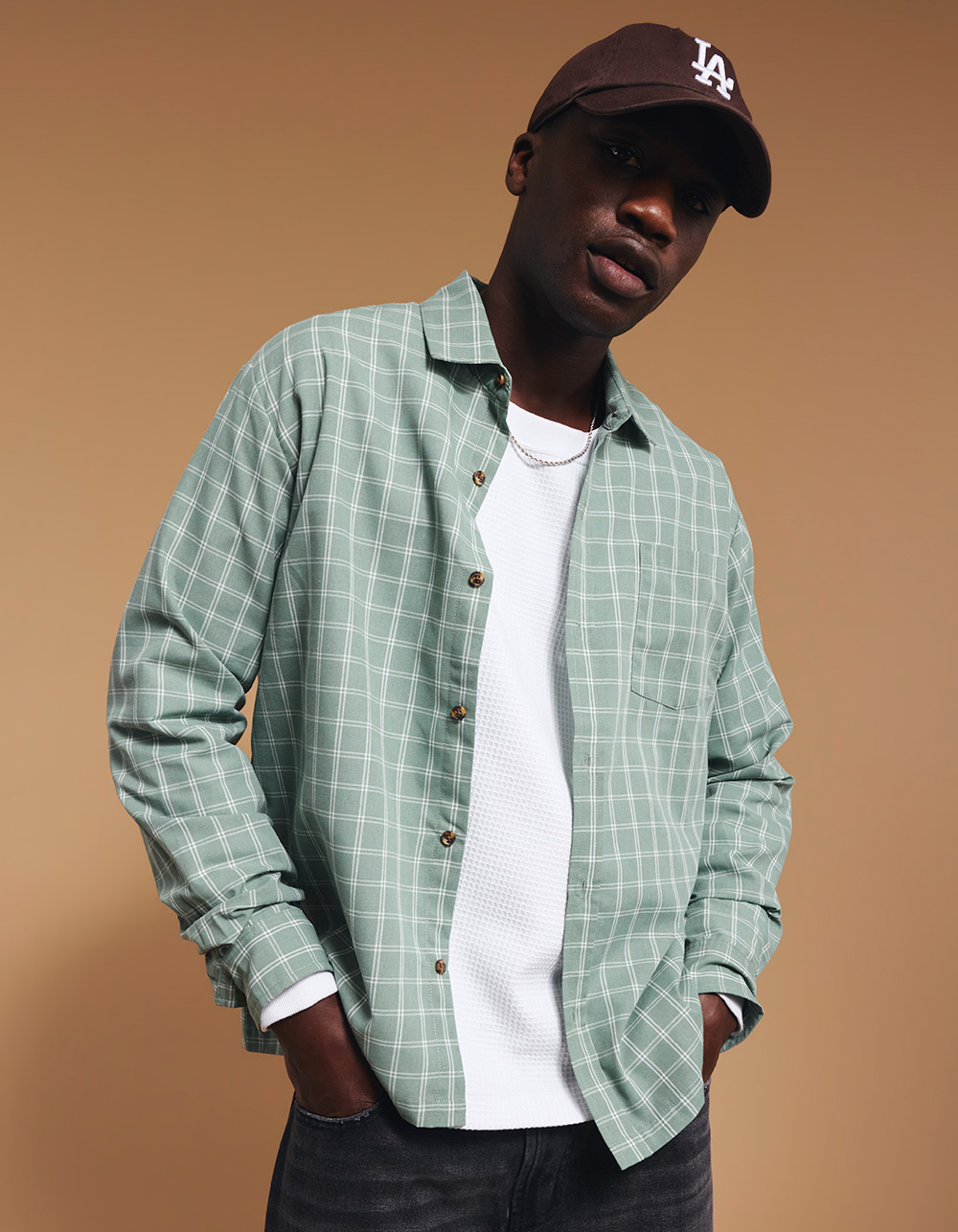 LIRA Mens Long Sleeve Button Up Shirt