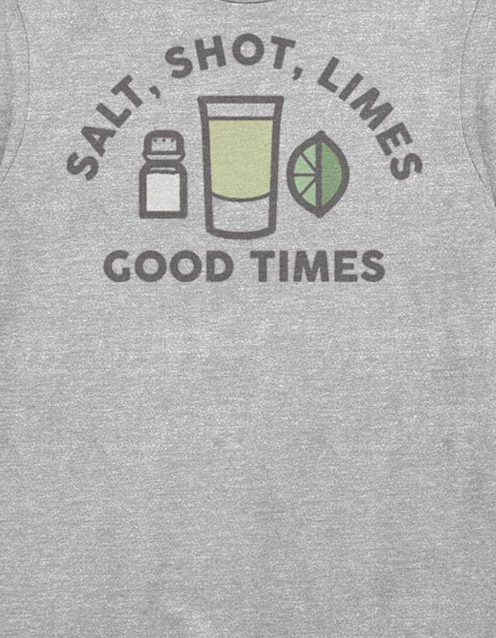 TEQUILA Good Times Shot Unisex Tee - HEATHER GRAY