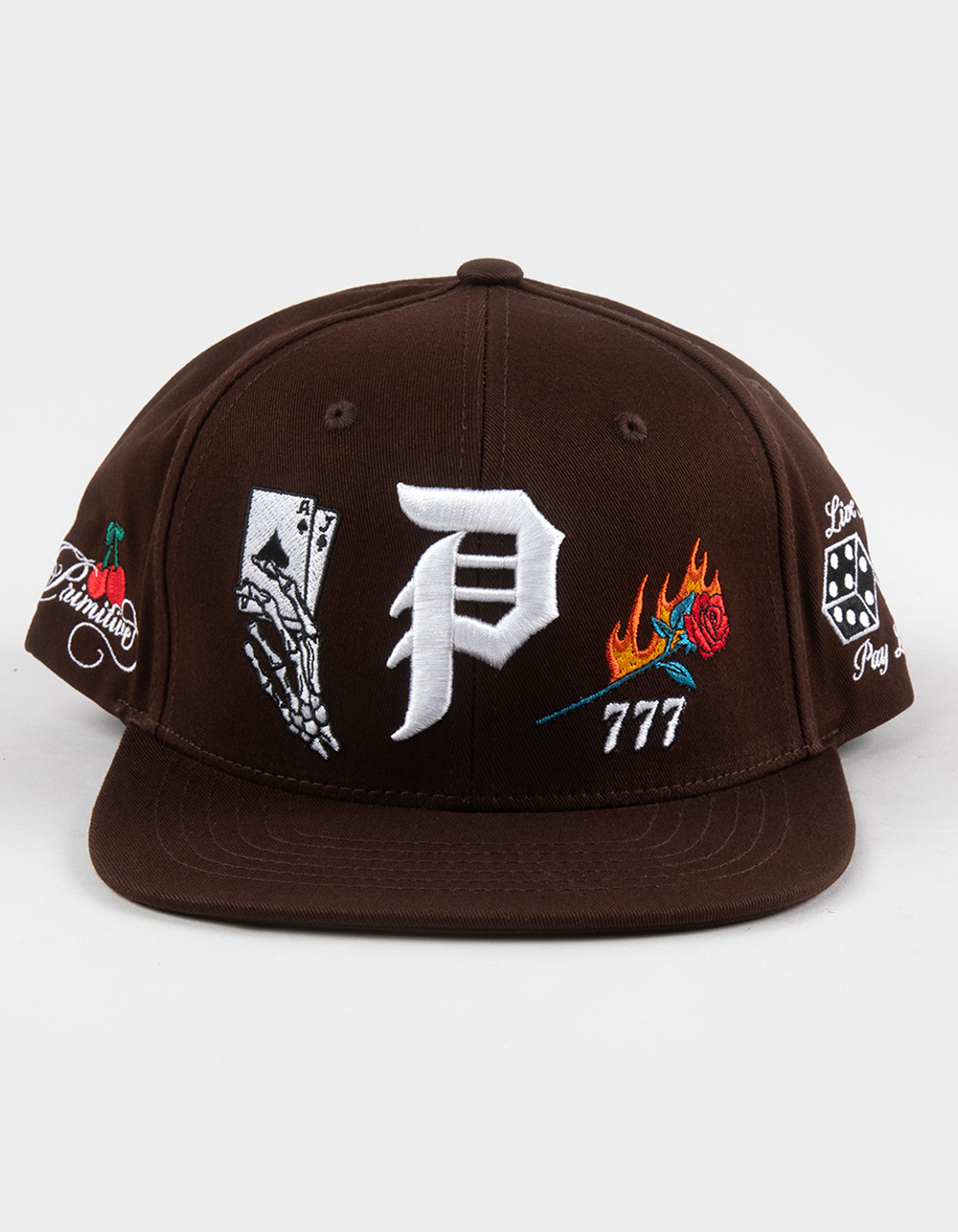 PRIMITIVE Blackjack Snapback Hat - BROWN