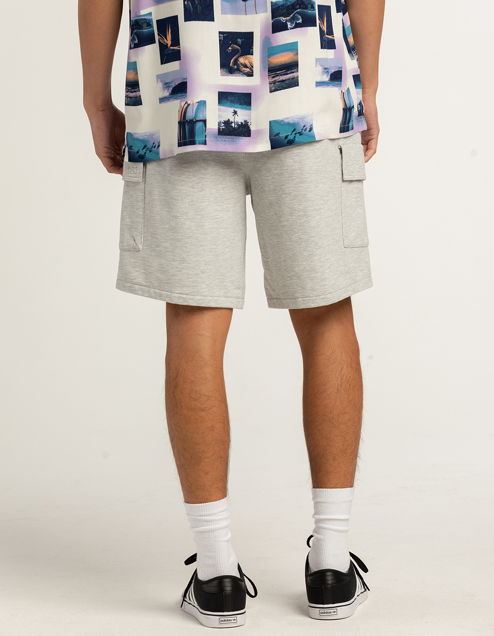 RSQ Mens Cargo Sweat Shorts - LIGHT GRAY - S | Tillys