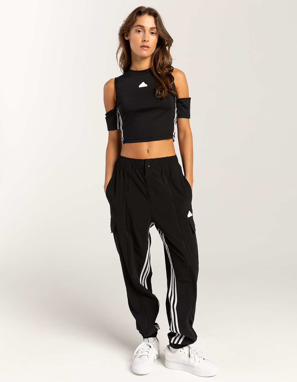 adidas pants and crop top