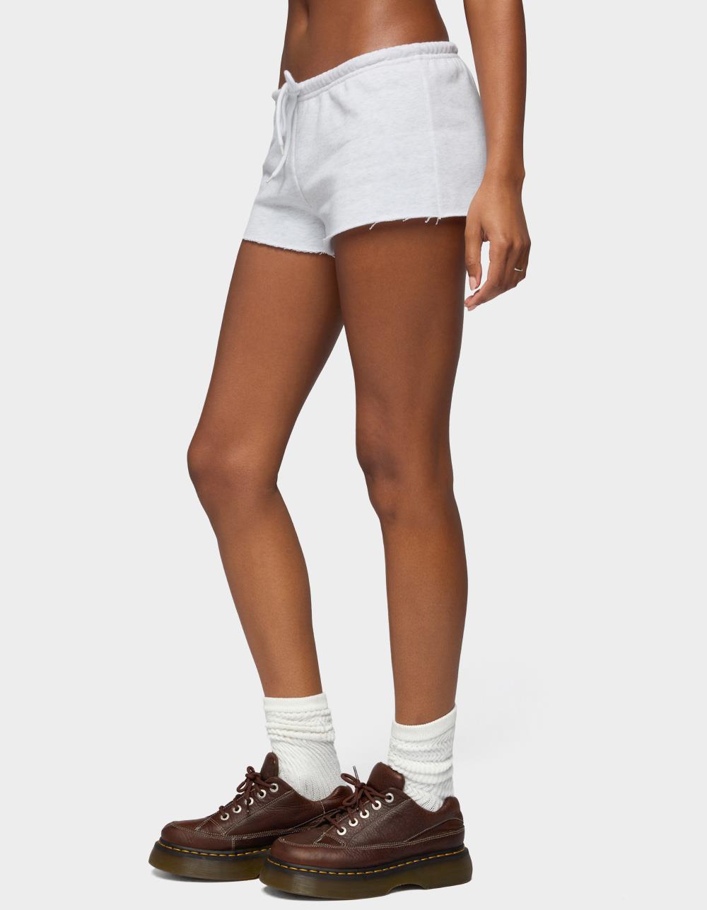 Edikted Cutie Sweat Shorts - LIGHT GRAY