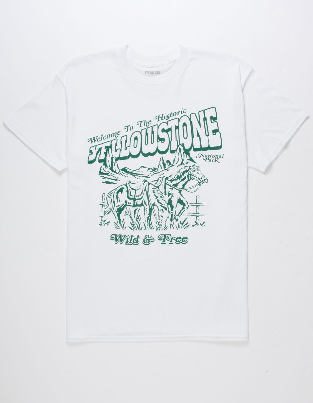 RSQ Mens Yellowstone Tee - WHITE