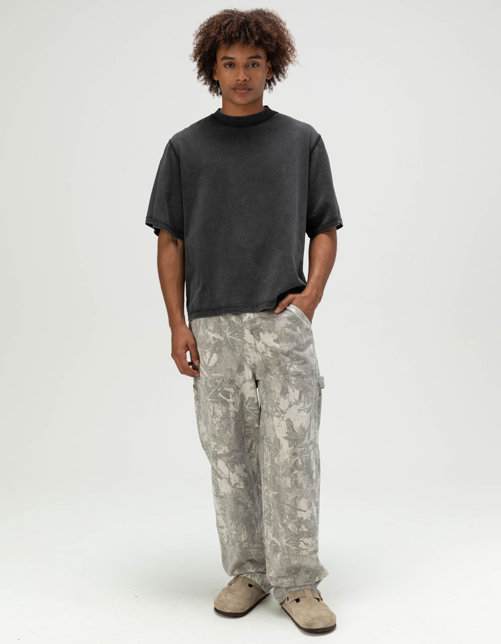 RSQ Mens Boxy Tee - BLACK