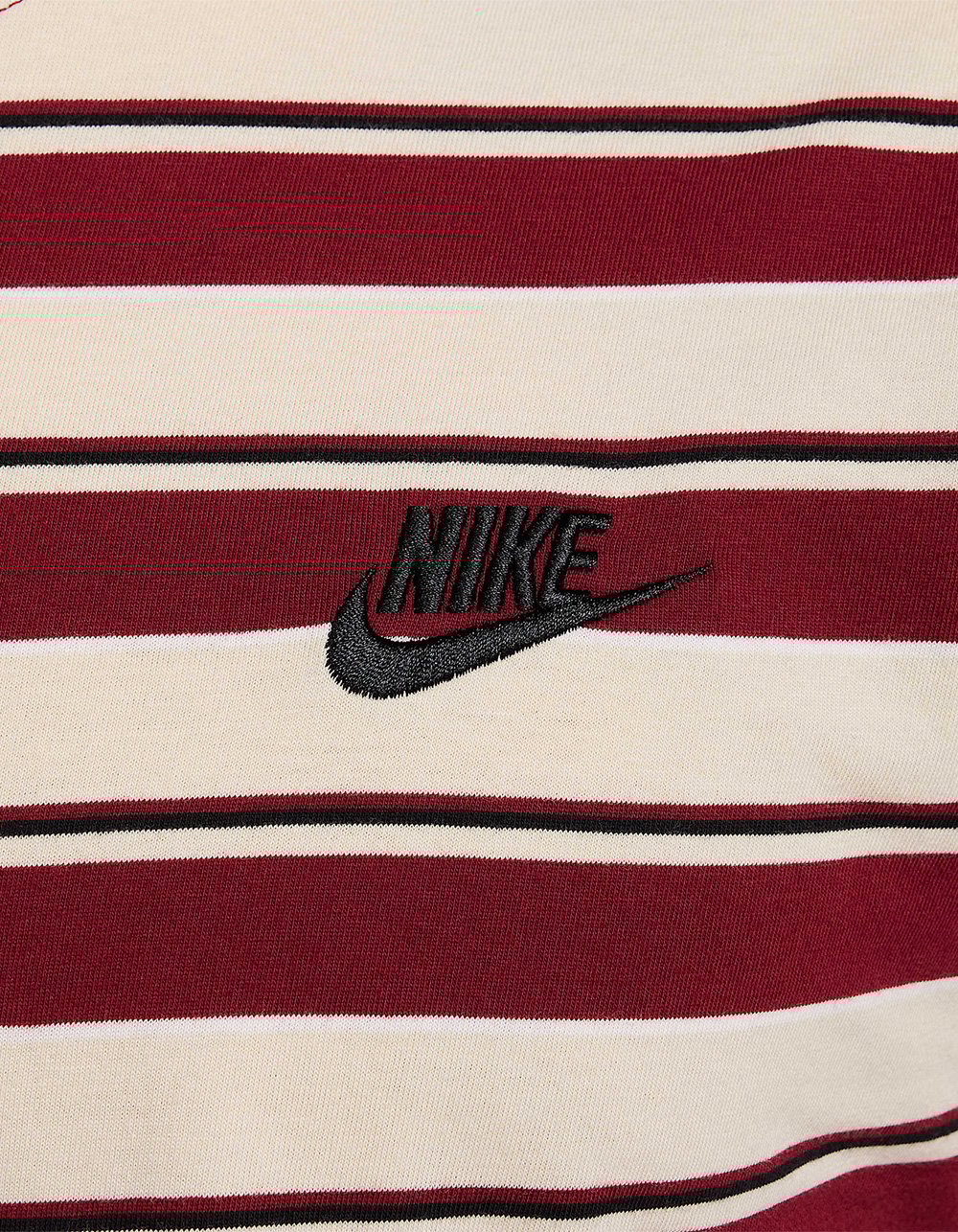 NIKE Club Mens Stripe Tee - MAROON