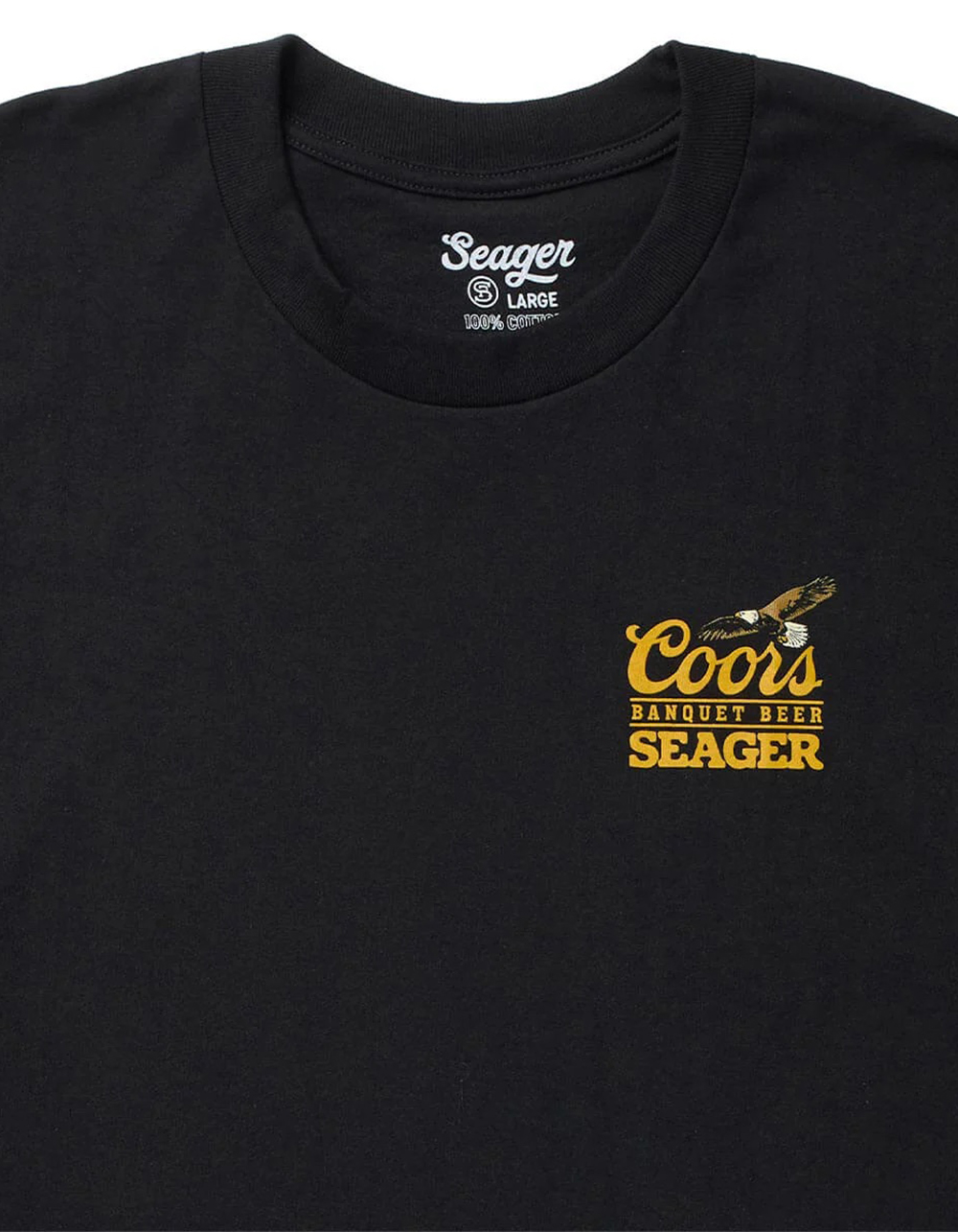 SEAGER x Coors Banquet Preserve Mens Tee - BLACK