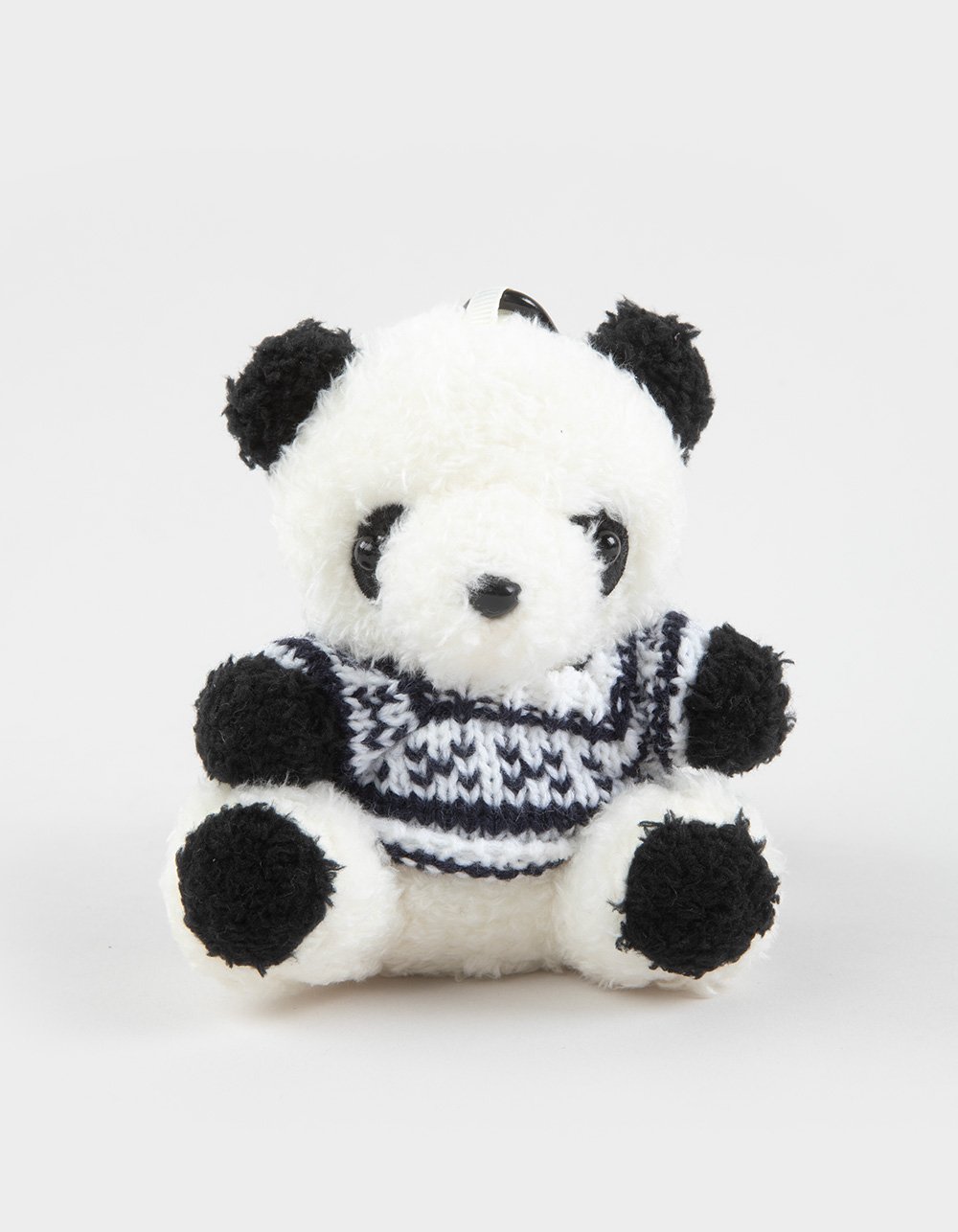 FULL TILT Panda Baer Sweater Plush Bag Charm - BLK/WHT
