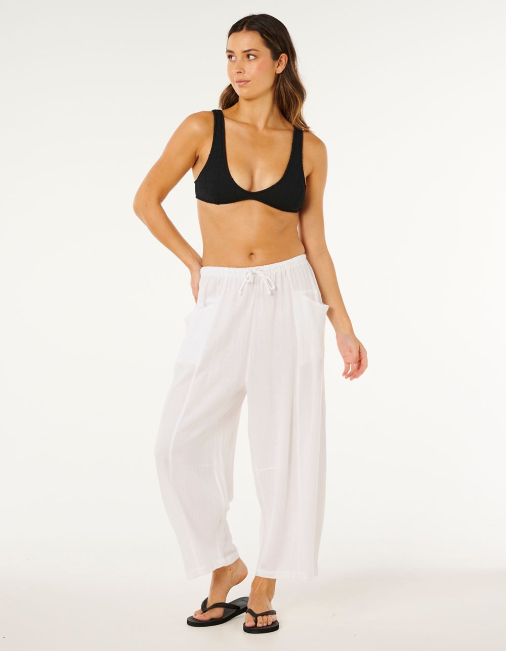 RIP CURL Vibe Surf Womens Barrel Pants - WHITE