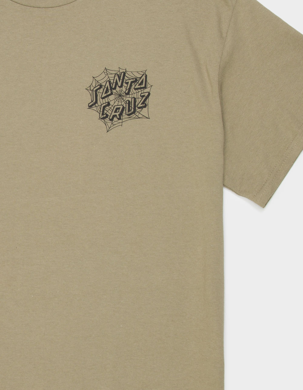 SANTA CRUZ Tangled Web Dot Mens Tee - LIGHT BROWN