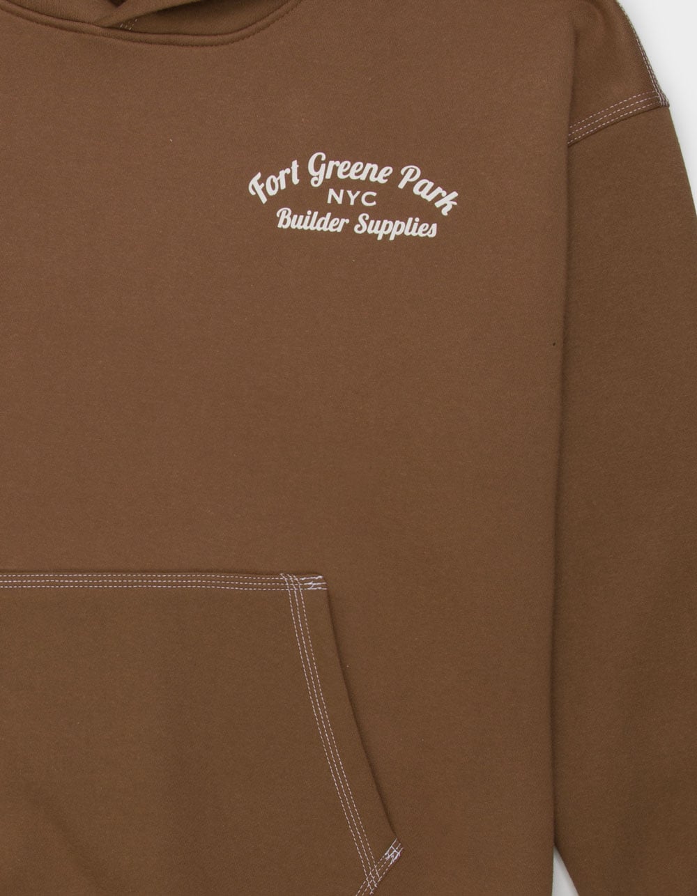 BROOKLYN CLOTH Greene Park Rose Mens Hoodie - BROWN