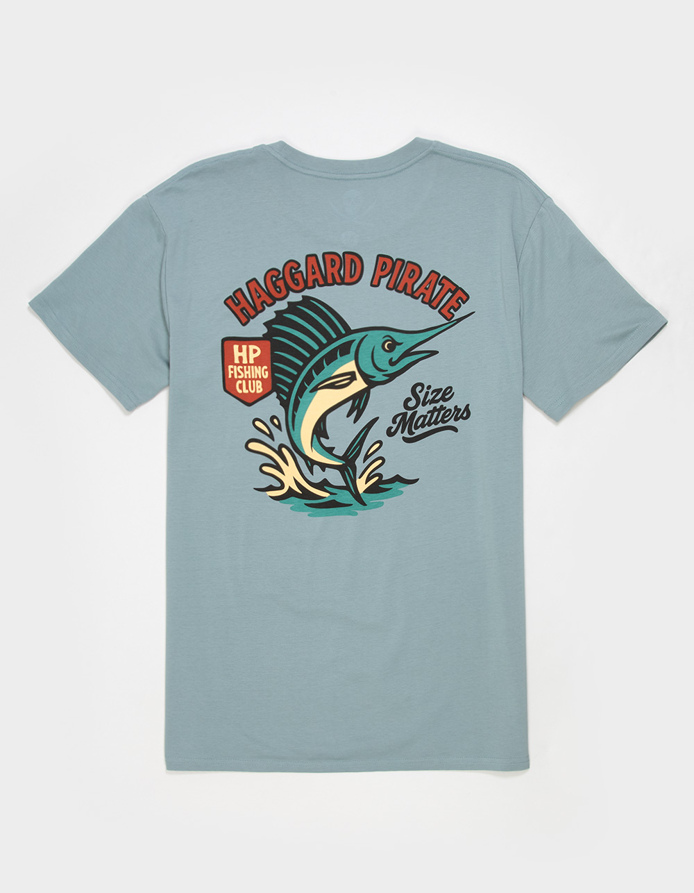 HAGGARD PIRATE Fishing Club Mens Tee - SLATE