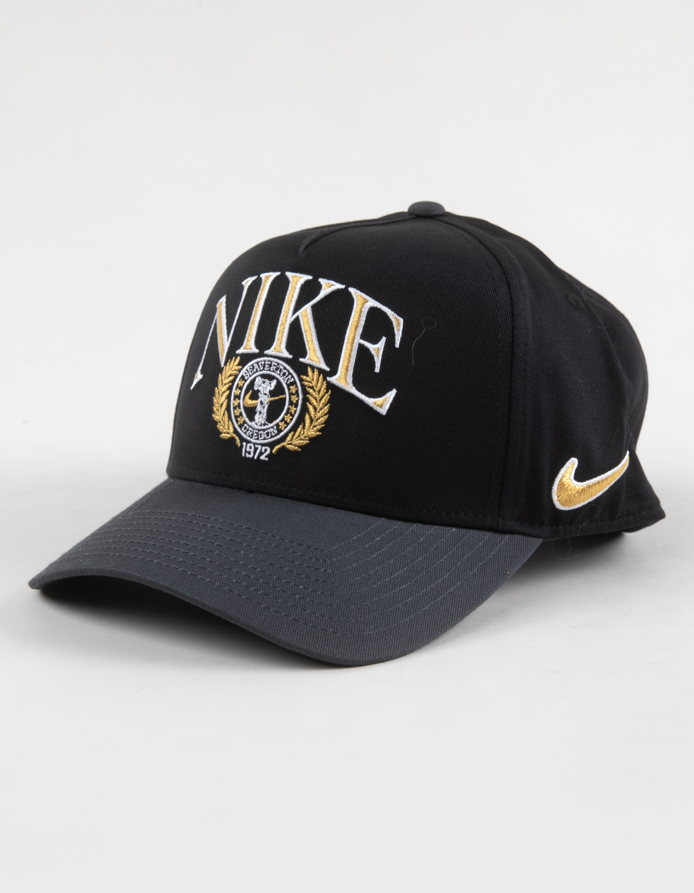 NIKE Rise Structured 5 Panel Snapback Hat - BLACK