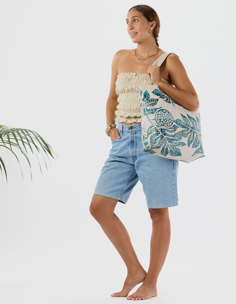 ALOHA Collection x Pendleton Holomua Harding Day Tiripper Bag - BLUE COMBO