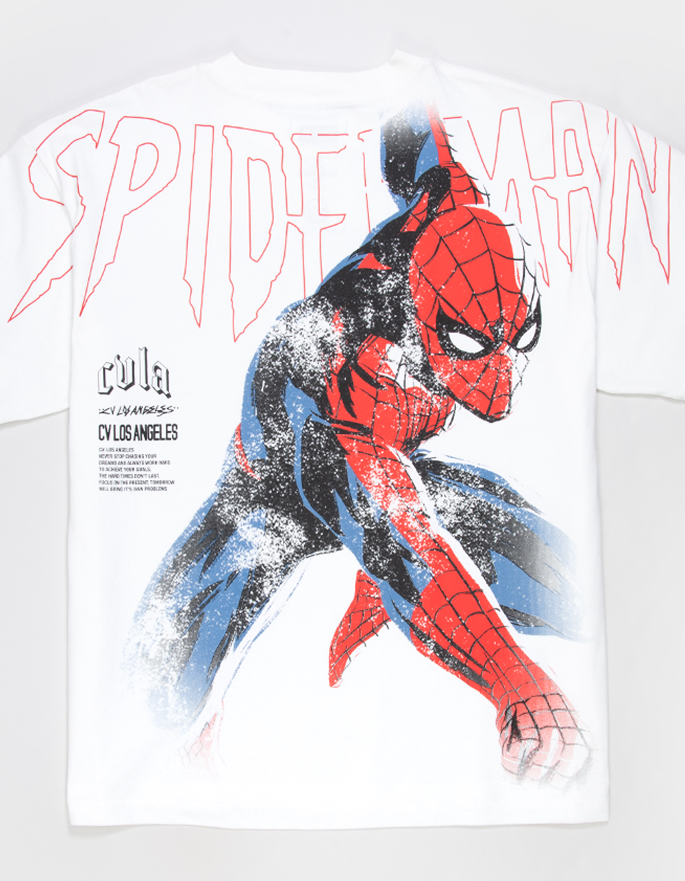 CVLA x Marvel Spider-Man Web Slinger Mens Boxy Tee - WHITE