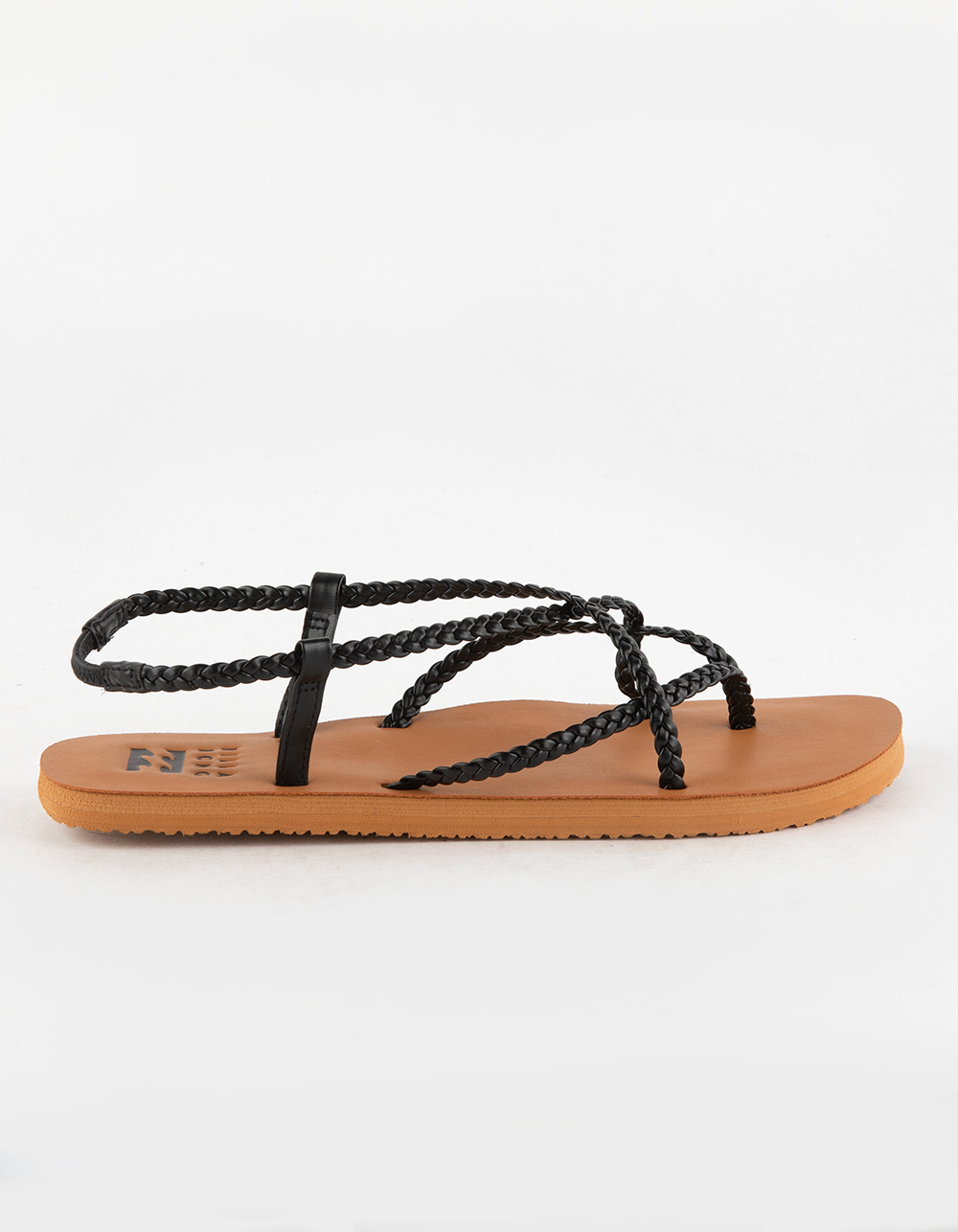 BILLABONG Crossing By Womens Braided Sandals - BLACK