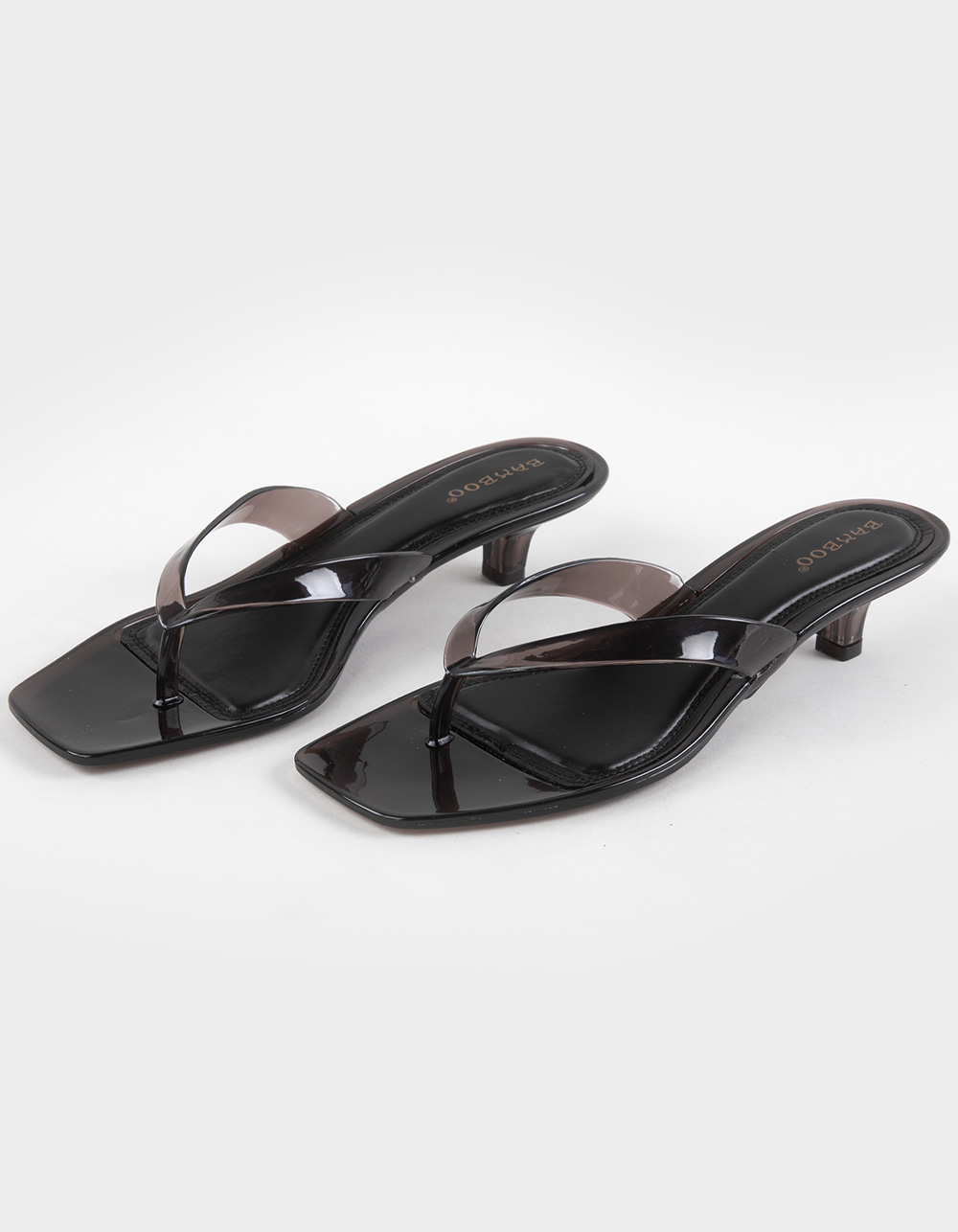BAMBOO Stacy Womens Jelly Kitten Heels