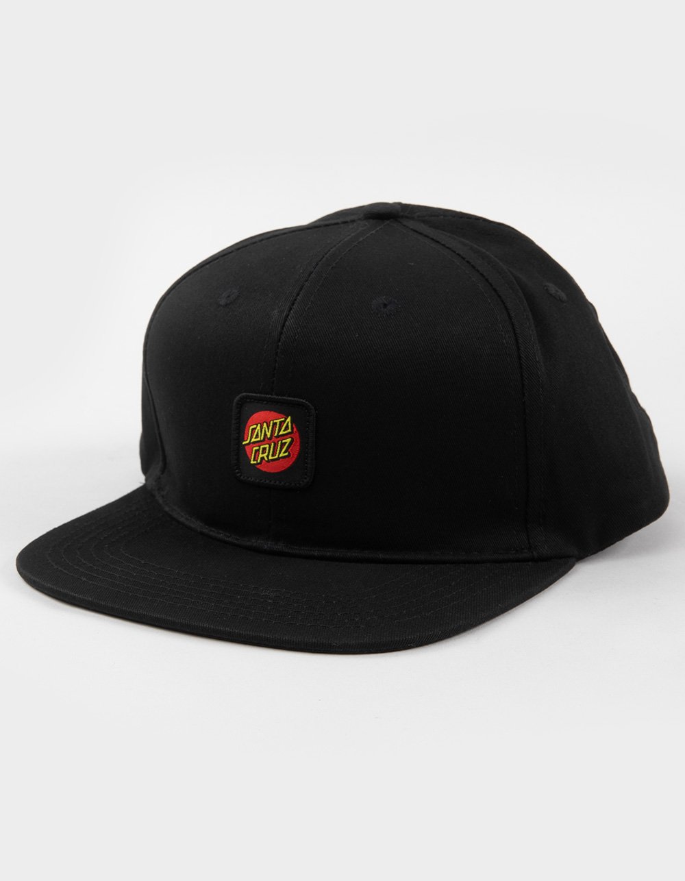 SANTA CRUZ Cruz Label Snapback Hat - BLACK