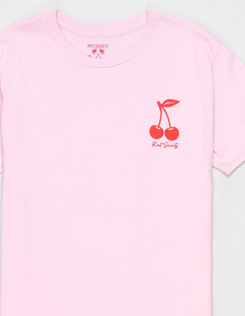 RIOT SOCIETY Cherry Dot Girls Tee - PINK