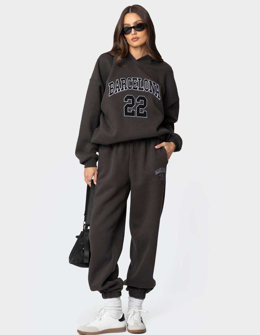 EDIKTED Barcelona Oversized Hoodie - GRAY