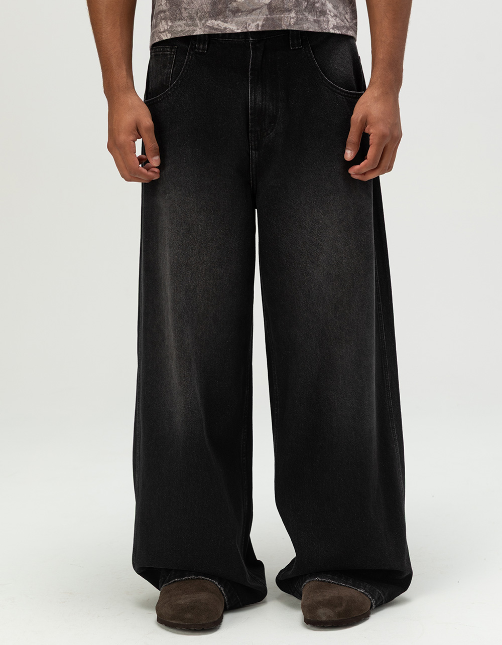 RSQ Mens Ultra Baggy Jeans - WASHED BLACK