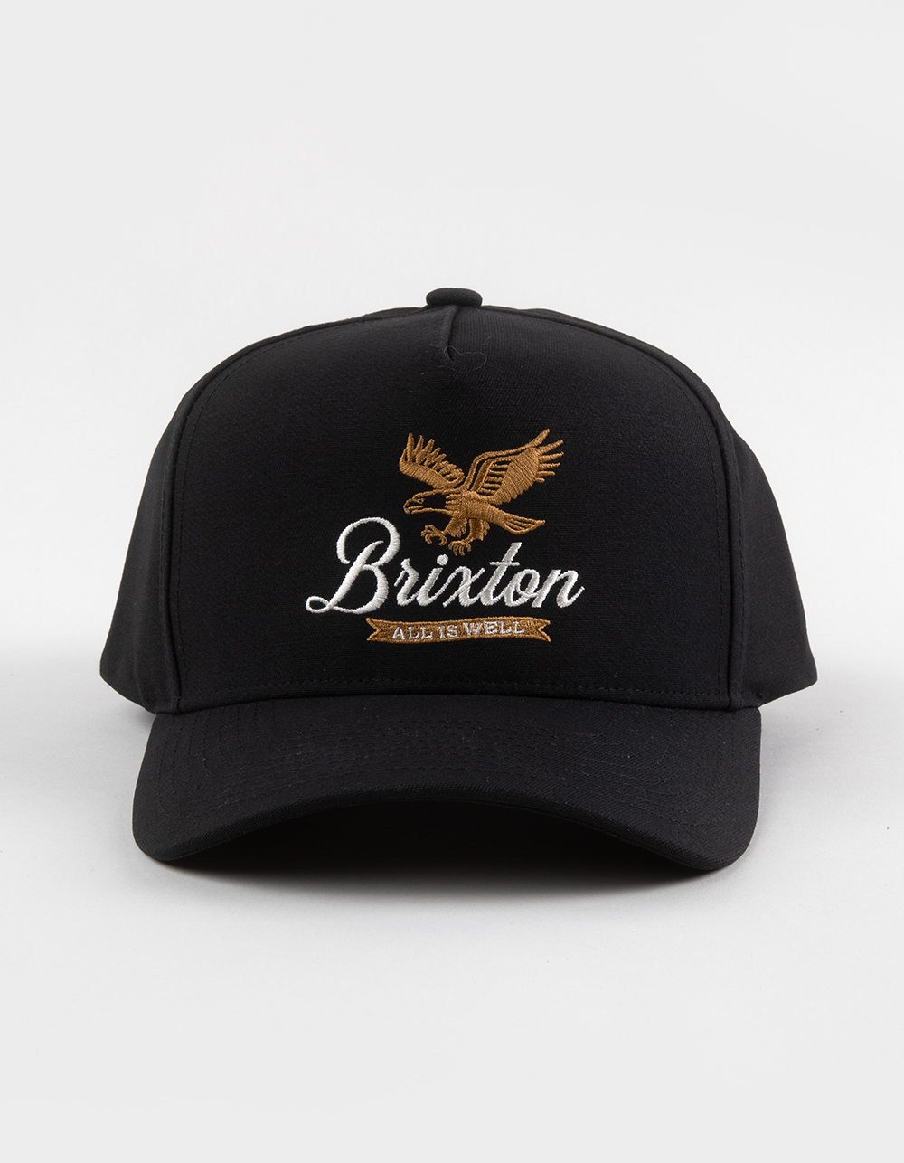 BRIXTON Wells Snapback Hat - BLACK