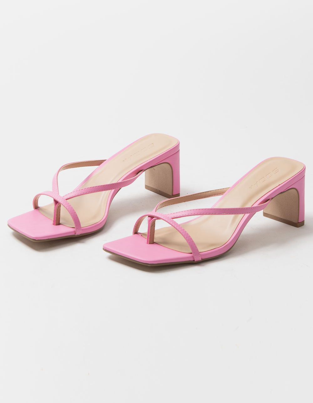 SODA Thong Womens Heeled Sandals - PINK | Tillys