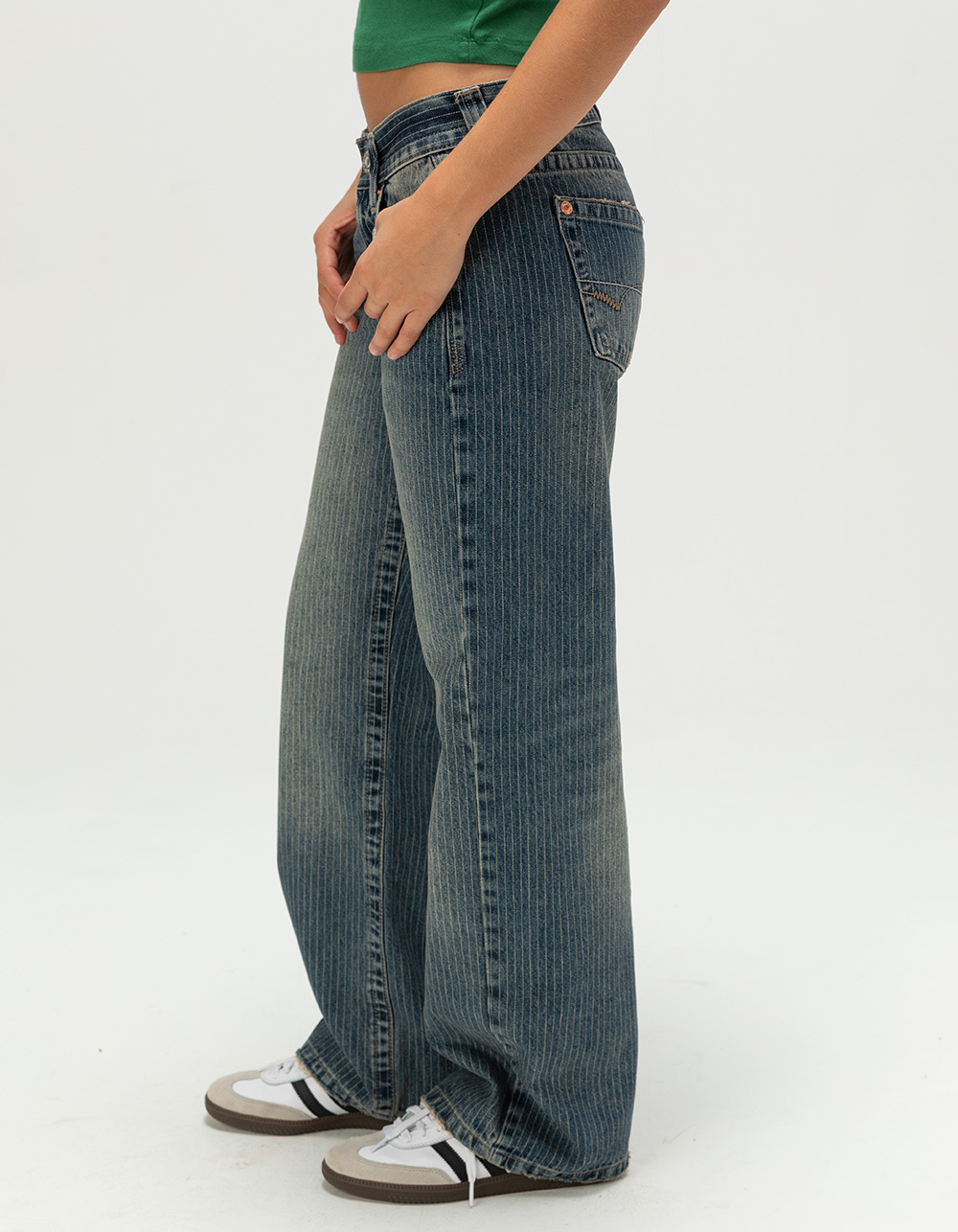 BDG Urban Outfitters Kayla Womens Pinstripe Jeans - VINTAGE