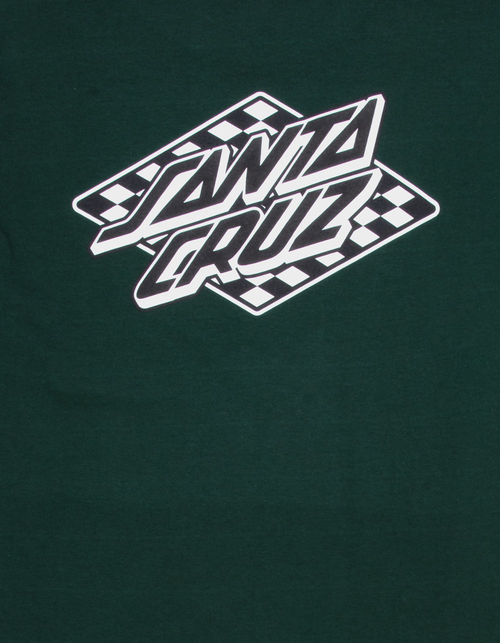 SANTA CRUZ Check Diamond Mens Tee - FOREST