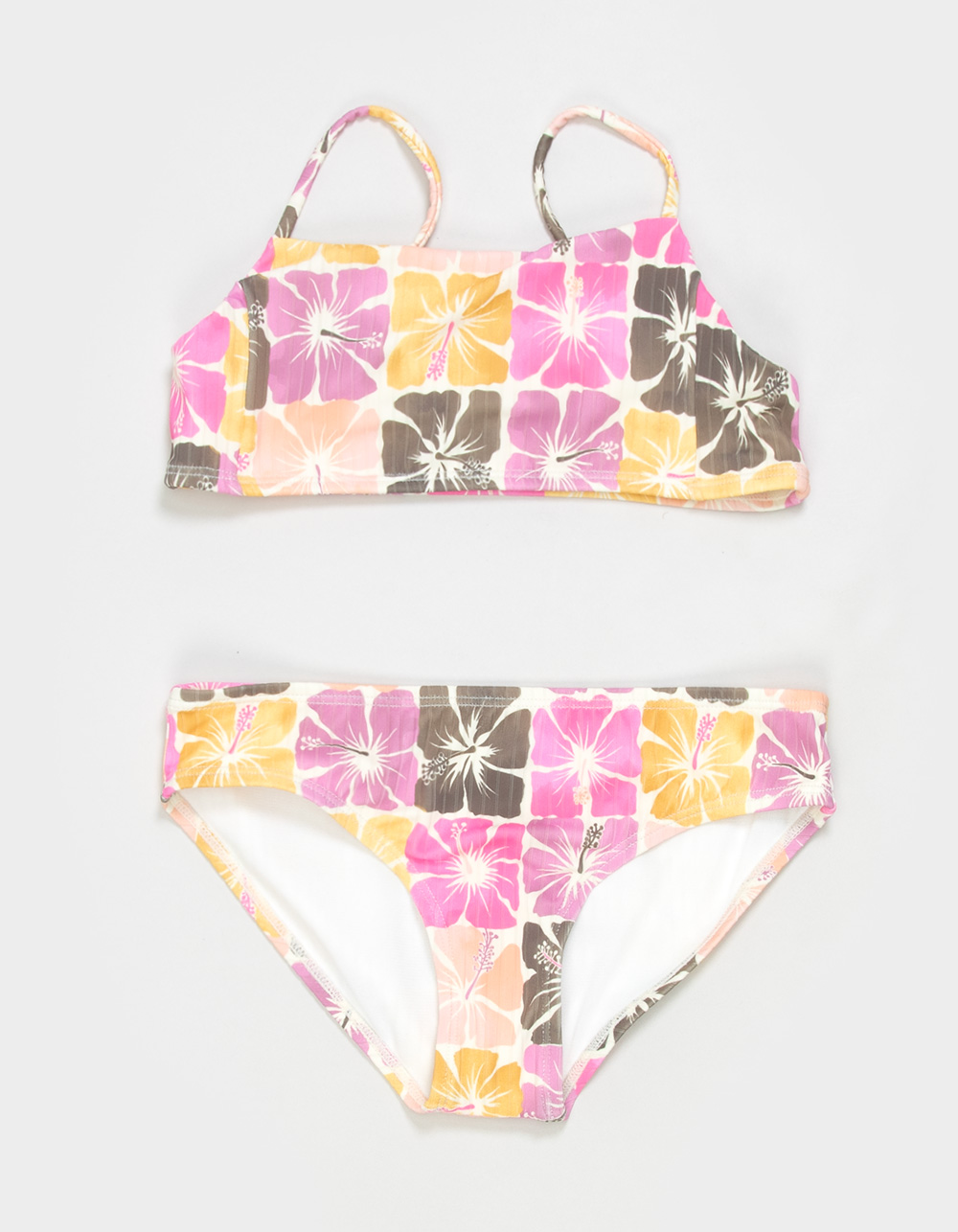RAISINS Moonblossom Girls Texture Bralette Bikini Set - MULTI
