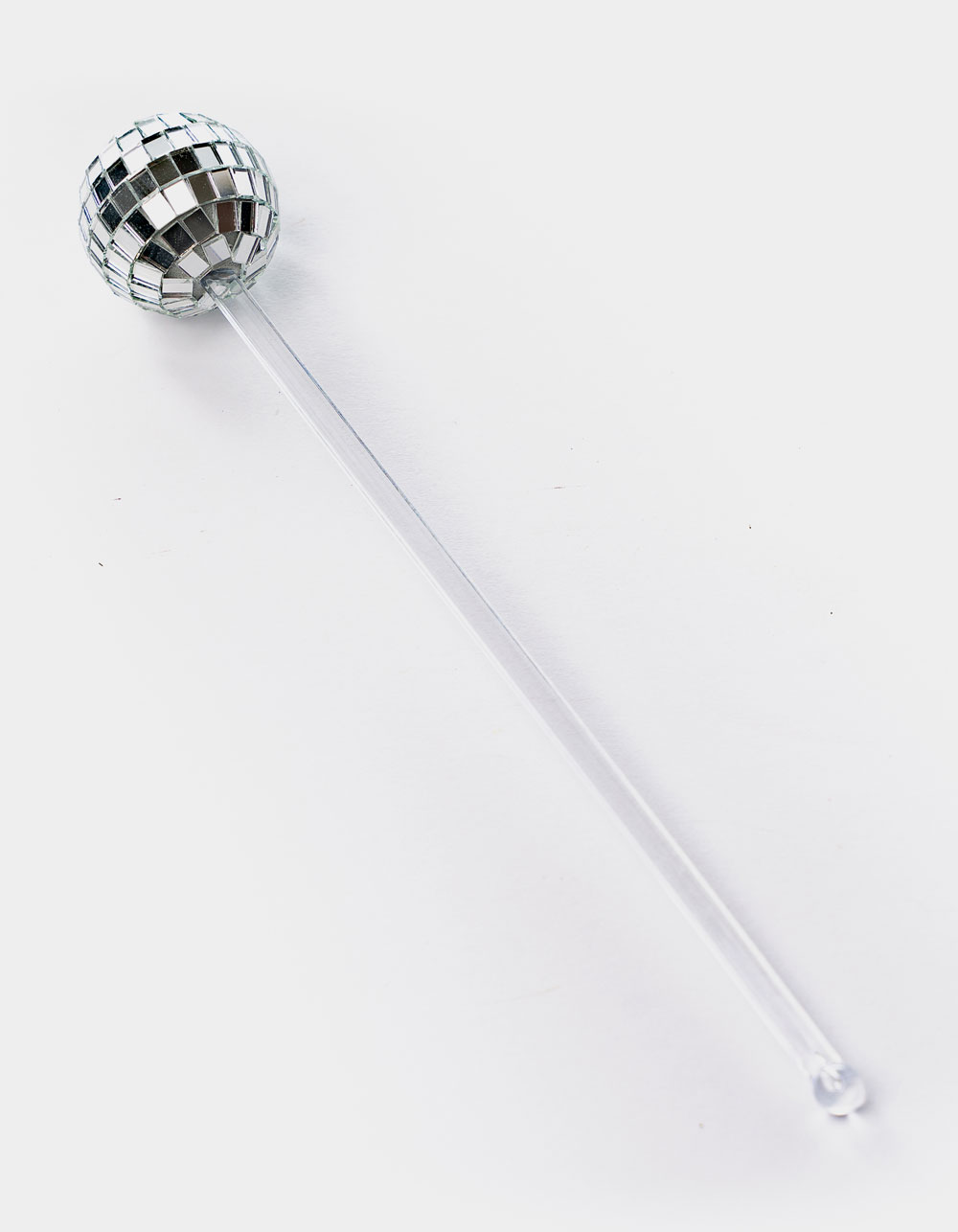 Disco Ball Drink Stirrers 4 Pack SILVER Tillys