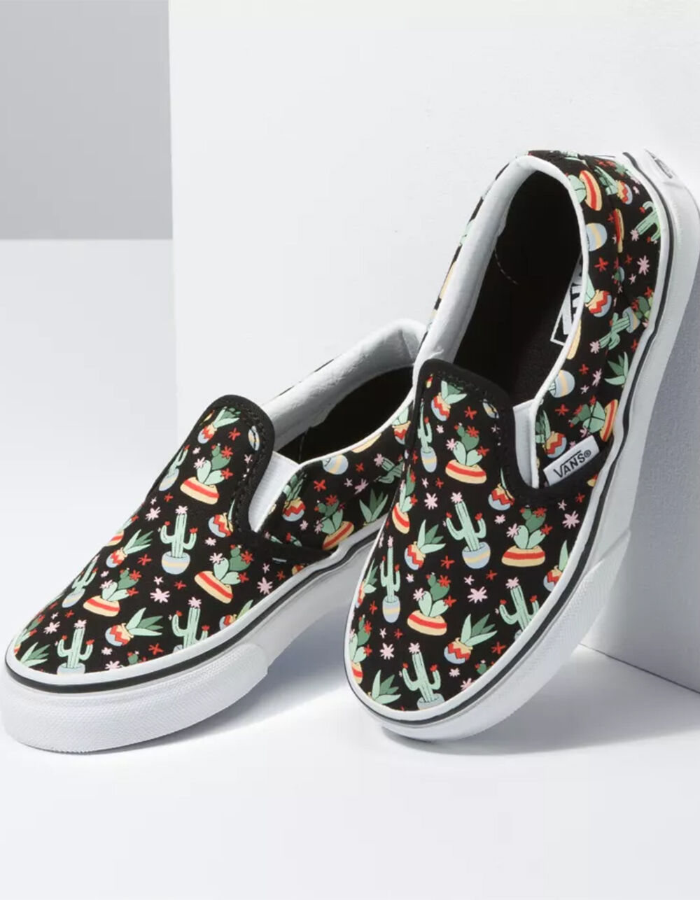 VANS Cactus Classic SlipOn Juniors Shoes BLACK COMBO Tillys